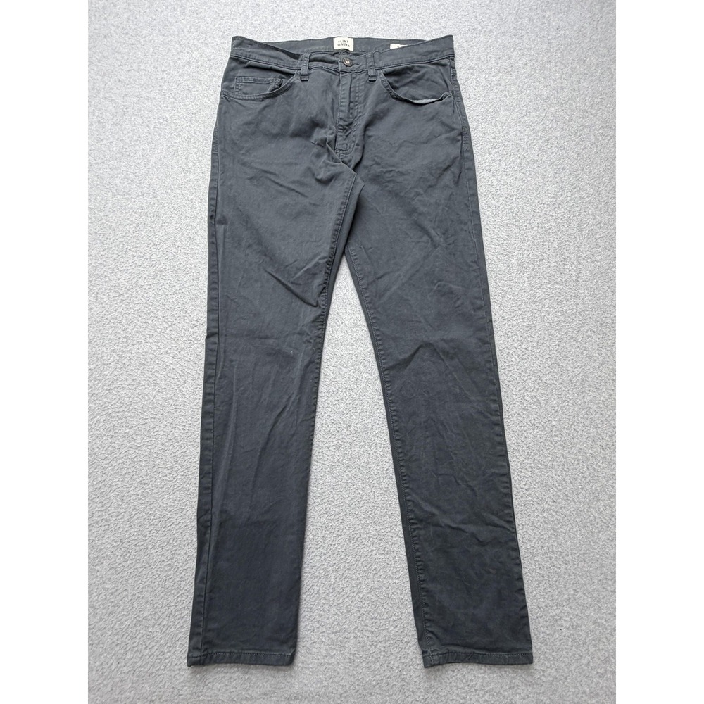 Flint And Tinder Pants Mens 32x32 Gray Slim Fit Chino Casual Everyday Wear